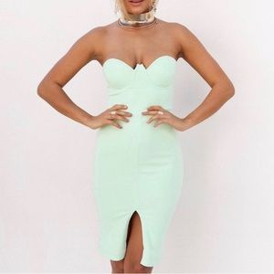 Sabo Skirt strapless bodycon mini dress size small